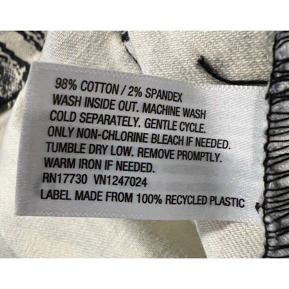 Wild Fable Womens Skinny Pants  Snakeskin Print High Rise Stretch Black/Beige 6 - Picture 6 of 6